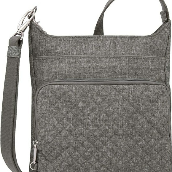 Travelon Anti-Theft Boho N/S Crossbody-Heather Gray 2022 - Picture 1 of 14